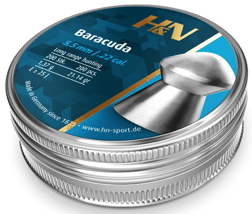 Пули для пневматики H&N Baracuda 5,50 мм (.22) 1,37 г (200 шт.) картинка анонса на сайте WHT.ru