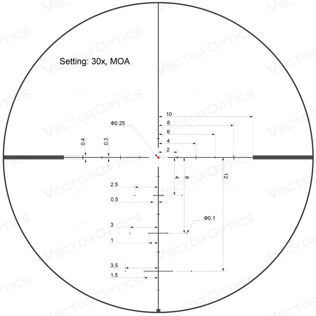 Оптический прицел Vector Optics CONTINENTAL x8 4-32x56 ED (30 мм) HUNTING SFP, марка VECON-DCM 30x