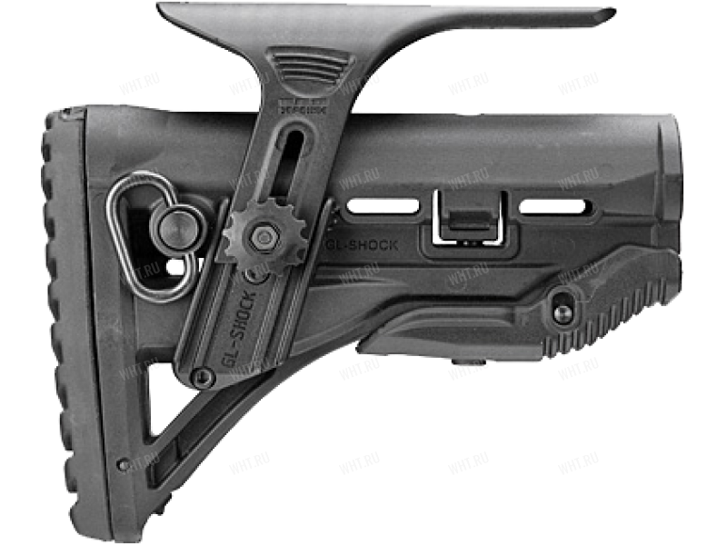 Амортизирующий приклад для AR15/M16/АК с упором для щеки GL-SHOCK CP, без трубки FAB-Defense (олива)