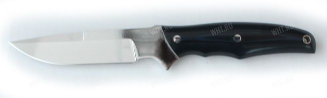 Нож "Паук", сталь D2, рукоять микарта (цвет-темно-синий), ножны кожа,твердость стали-60 HRC (Россия)