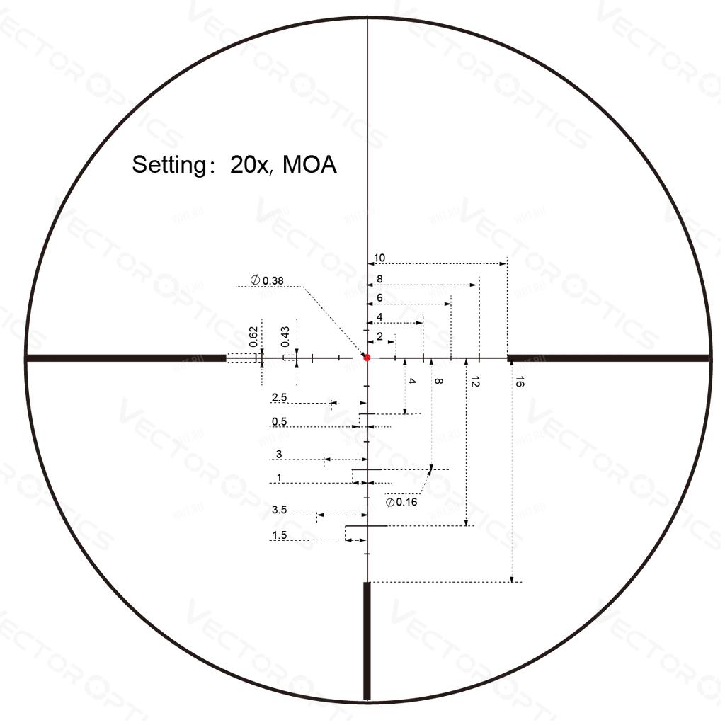 Оптический прицел Vector Optics CONTINENTAL x8 3-24x56 ED (30 мм) HUNTING SFP, марка VECON-CDM