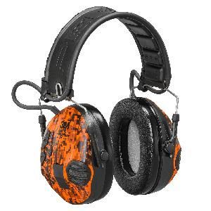 Активные наушники PELTOR SPORT-TAC, камуфлированные сменные боковые панели, (оранжевые и оливковые) картинка анонса на сайте WHT.ru