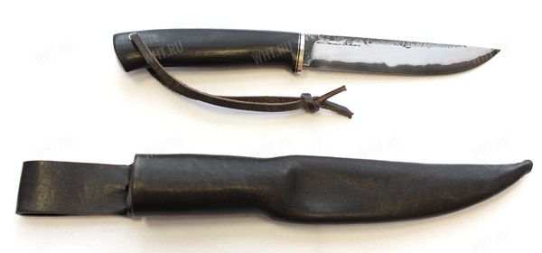 Нож "Лиман", вар. 2, рукоять черный граб, сталь трёхслойная 40х13-ШХ15-40х13