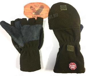 Перчатки APOLO с рукавичным клапаном Windstopper, цвет оливковый картинка анонса на сайте WHT.ru