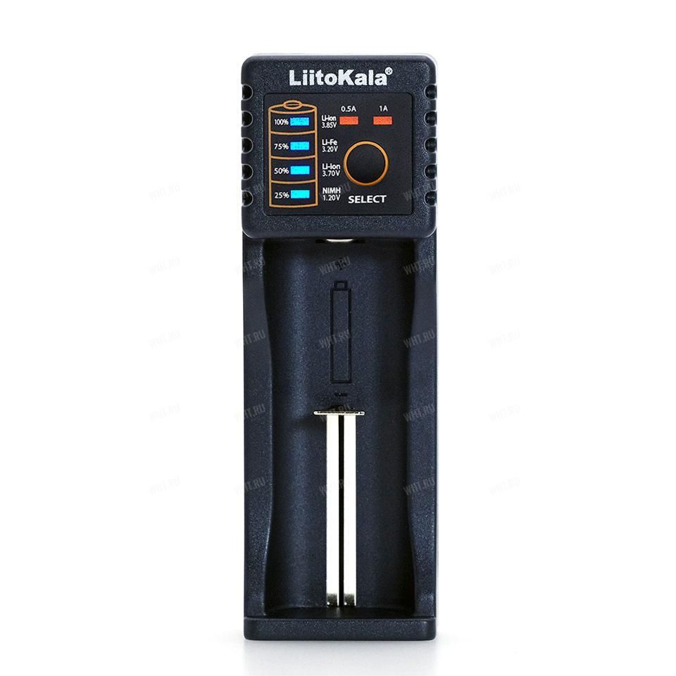 Универсальное зарядное смарт-устройство LiitoKala Lii-100 на 1 аккумулятор, USB вход