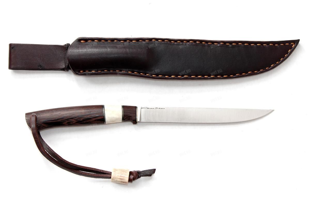 Нож "Лиман", рукоять - венге, рог оленя, "скрим-шоу", клинок - К110