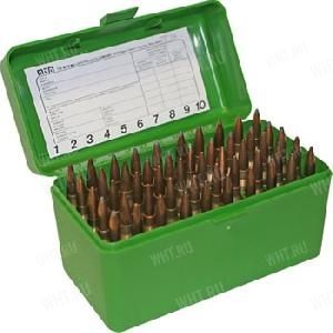 Кейс MTM для 50 патронов  22-250, .243 Win, .308 Win, 7.62x54R, 8 mm Mauser картинка анонса на сайте WHT.ru