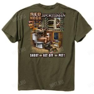 Футболка мужская BUCK WEAR Redneck Sportsman, цвет оливковый картинка анонса на сайте WHT.ru
