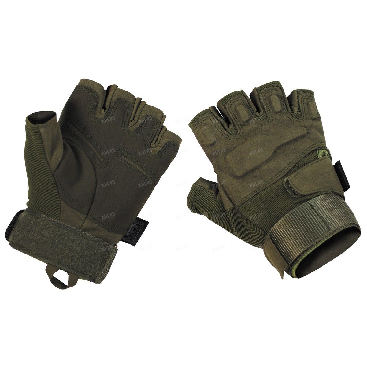 Перчатки тактические MFH "Protect Fingerless", цвет - OD-Green
