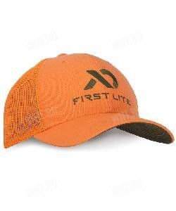 Бейсболка FIRST LITE Trucker, цвет Hunter Orange картинка анонса на сайте WHT.ru
