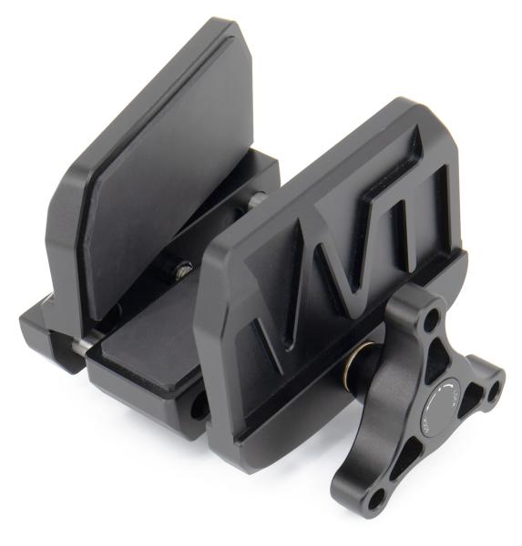Штативная платформа-зажим QC90-WT (Arca-Swiss | 1/4" | 3/8" | прямое крепление винтом) картинка анонса на сайте WHT.ru