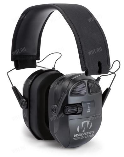 Активные наушники WALKER`S Ultimate Power Muff Quad, 4 микрофона, независимый эквалайзер купить в интернет-магазине wht.ru