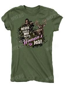 Футболка подростковая/женская BUCK WEAR Women's Job картинка анонса на сайте WHT.ru