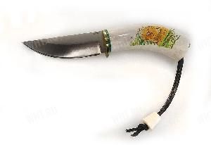 Нож SANDER "Барбус", клинок - сталь Х12МФ(Т), рукоять - рог оленя, "скрим-шоу" картинка анонса на сайте WHT.ru