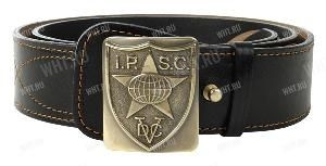 Ремень брючный с символикой IPSC (черный) 3 рост (пояс 100-120 см) картинка анонса на сайте WHT.ru
