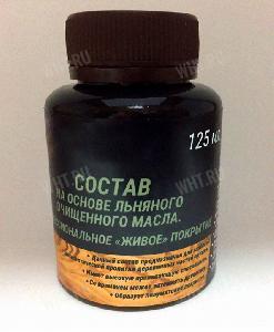 Состав на основе Льняного очищенного масла для пропитки (покрытия) дерева 125 мл, 1/16 картинка анонса на сайте WHT.ru
