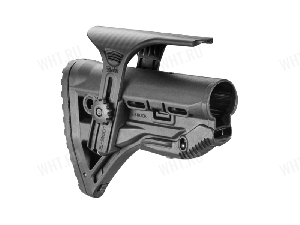 Амортизирующий приклад AR15/M16/АК с упором для щеки GL-SHOCK CP, без трубки FAB-Defense (чёрный) картинка анонса на сайте WHT.ru