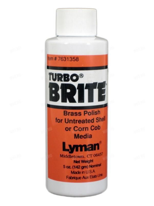 Состав для полировки латунных гильз Lyman Turbo Brite, 142 мл
