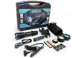 Комплект охотника фонарь Olight Warrior-X (кронштейн, вынос. кнопка, светофильтры, зарядка, чехол) картинка анонса на сайте WHT.ru