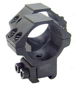 Кольца Leapers 30 мм AccuShot для установки на оружие с призмой 10-12 мм, зажим двумя болтами на кольцо, средние