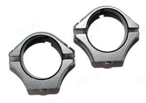 Кольца SAKO/Tikka Optilock 25.4 мм, Low (низкие), INOX (SS), BH=6 мм картинка анонса на сайте WHT.ru