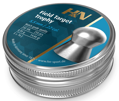 Пули H&N Field Target Trophy 5,53 мм (.22) 0,95 г (500 шт.) картинка анонса на сайте WHT.ru