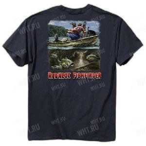 Футболка мужская BUCK WEAR Fish - Motivation, цвет серо-синий картинка анонса на сайте WHT.ru