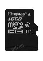 Карта памяти microSD HC, I класс 10, Kingston, 16 Гб картинка анонса на сайте WHT.ru