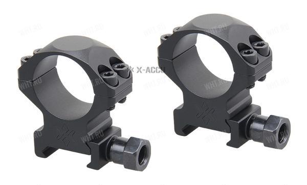 Кольца VECTOR X-Accu на базу Picatinny | Weaver, ø25,4 мм (4 винта), BH=12,7 мм картинка анонса на сайте WHT.ru