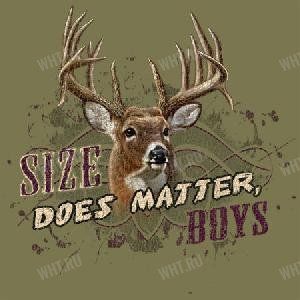 Футболка подростковая/женская BUCK WEAR Size Matters картинка анонса на сайте WHT.ru