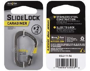Карабин с блокировкой  Nite Ize Slade Lock, 2 размер, стальной картинка анонса на сайте WHT.ru