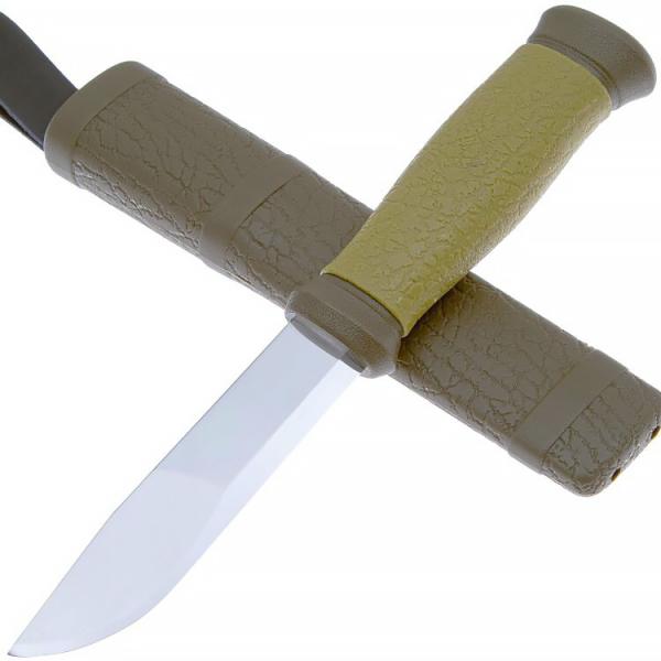 Нож Morakniv Outdoor 2000 Green, сталь Sandvik 12C27 картинка анонса на сайте WHT.ru
