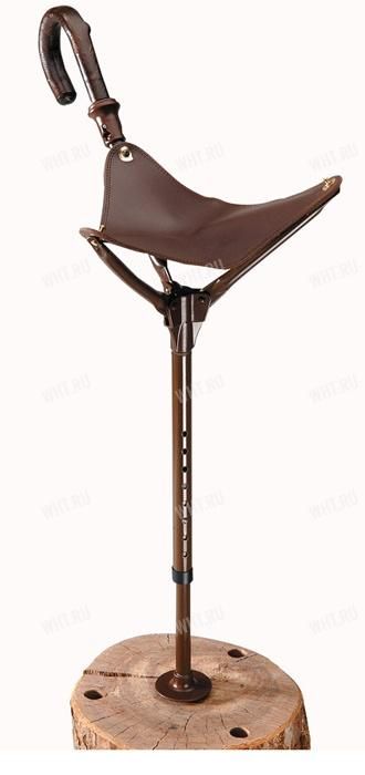 Складной профессиональный стул-сиденье AKAH на 1й ножке с большим сиденьем - Game & Bird Stick