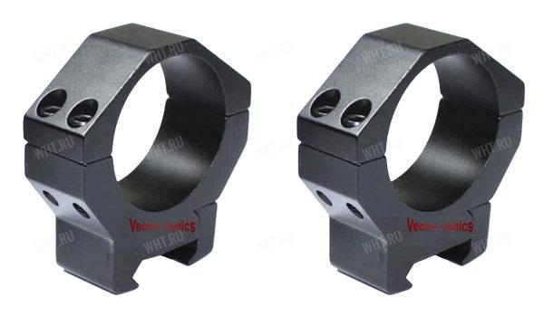 Кольца VECTOR Tactical Low на базу Picatinny, ø34 мм (4 винта), BH=10,5 мм картинка анонса на сайте WHT.ru