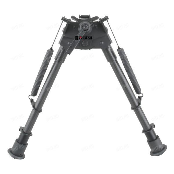 Сошки VECTOR Defence CARBON Fiber Swivel Bipod, "качалка", на б/с антабку + адаптер Picatinny (23...34,5 см) картинка анонса на сайте WHT.ru