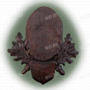 Медальон под рога косули, цвет коричневый, модель 104