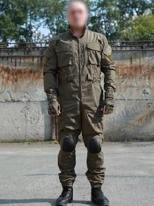 # Штурмовой тактический комбинезон "Альфа-2" с защитными элементами, цвет оливковый картинка анонса на сайте WHT.ru