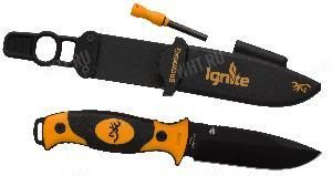 Нож охотничий Browning Ignite с огнивом картинка анонса на сайте WHT.ru