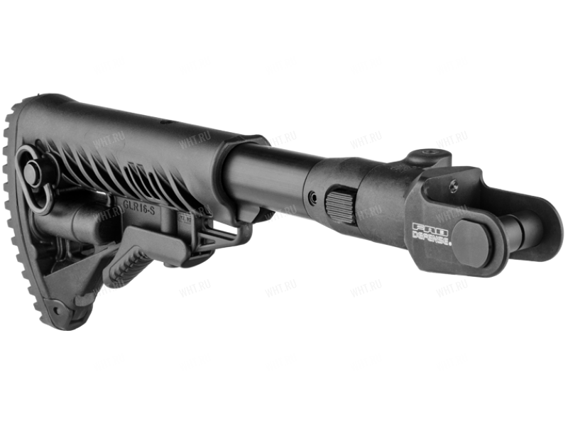 Приклад телескопический складной для АКМС FAB-Defense M4-AKMS (чёрный)