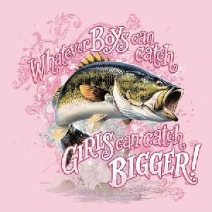 Футболка детская/подростковая для девочек BUCK WEAR Girls Catch Bigger картинка анонса на сайте WHT.ru