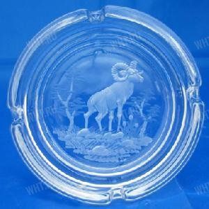 Пепельница стеклянная "Горный баран"  картинка анонса на сайте WHT.ru