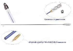 Шомпол Stil Crin неразборный стальной, лакированный, с алюминиевой рукояткой, д. 5мм, длина 900 мм картинка анонса на сайте WHT.ru