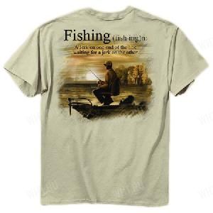Футболка мужская BUCK WEAR Fishing Jerk, цвет песочный картинка анонса на сайте WHT.ru