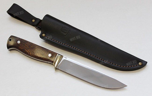 Нож "Игла", цельнометаллический клинок, рукоять железное дерево, сталь К340