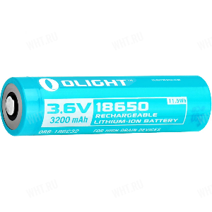 Аккумулятор 18650 Li-Ion, Olight (ORB-186C32), 3.6V, 3200 мАч картинка анонса на сайте WHT.ru
