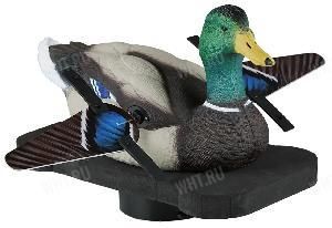 Механическое чучело утки (селезень кряквы) Lucky Duck с вращающимися крыльями - Lucky Splasher (селезень) картинка анонса на сайте WHT.ru
