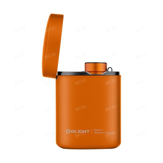 Ручной компактный фонарь Olight Baton 3 Premium Edition Orange с зарядной станцией, 1200 Лм, 166 м
