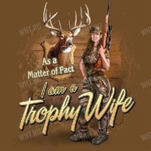 Футболка подростковая/женская BUCK WEAR Trophy Wife картинка анонса на сайте WHT.ru