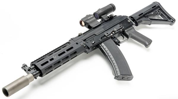 Шасси SAG MK3 Slim 4 M-LOK для АК с вырезом под целик картинка анонса на сайте WHT.ru