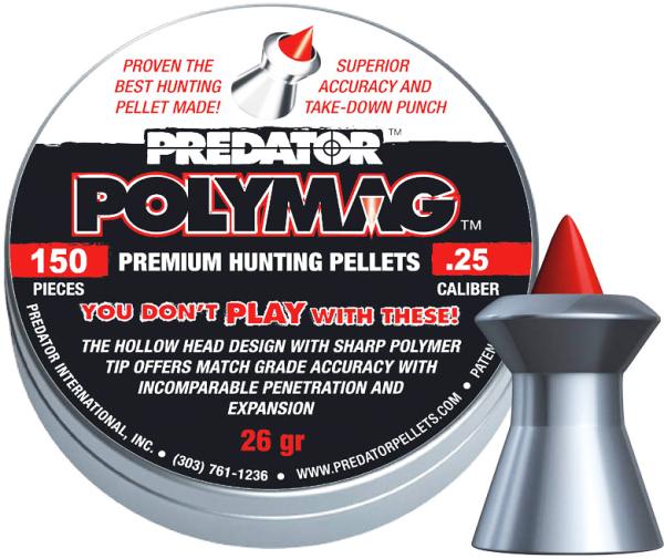 Пули JSB Predator POLYMAG 6,35 мм 1,645 г (150 шт.) картинка анонса на сайте WHT.ru